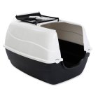 XXL Cat Toilet ORLANDO white-anthracite especially for large cat breeds