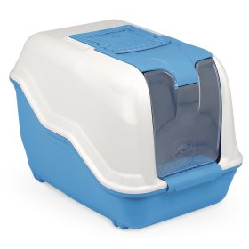 2-pack XXL litter box NETTA MAXI white-blue with free...