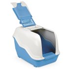 2-pack XXL litter box NETTA MAXI white-blue with free play mice
