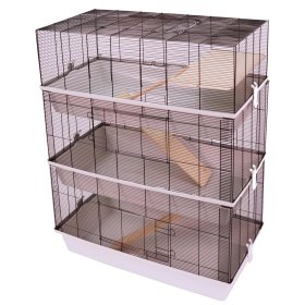Mouse and hamster cage CARLOS SKY with 3 floors and 7 mm wiring