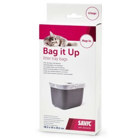 BAG IT UP Beutel für Katzentoilette HOP IN und ähnliche Toiletten - 6 Beutel