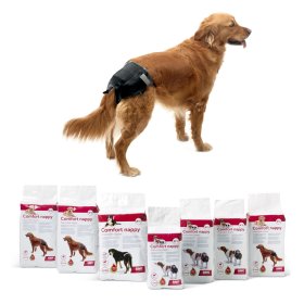 New disposable diaper for dogs which is ideally suited...