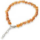 Amber collar amber necklace with chain for dogs + cats 46-50 cm