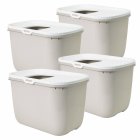 4-pack Sparpack cat toilet HOP IN entry from above beige with free play tunnel