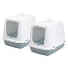 2-pack cat litter tray OSCAR litter tray with free toy