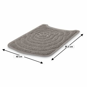 Savings package cat lavatory REINA with sieve + mattress warm gray-white