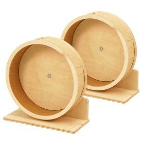 2er Sparpack Rodent Wheel Wooden wheel JOGGER Large (29cm) runs very quietly