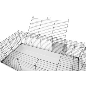 4er Sparpack rodent cage rabbit cage guinea pig cage SAMMY 120 black-gray