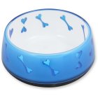 2er Sparpack dog bowl water and food bowl Dog Love Bowl 2 x 300 ml blue with free toys