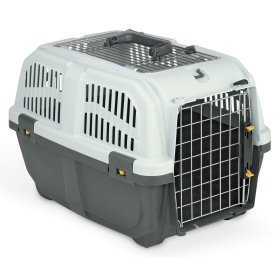 2er Sparpack Transportbox Hundebox Katzenbox SKUDO 2 OPEN mit gratis Katzenspielzeug