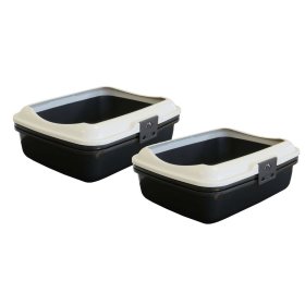 2er Sparpack Katzentoilette Katzenklo DENVER mit eingebautem Sieb