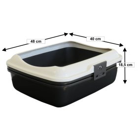 Savings package cat lavatory cat litter DENVER with built-in sieve and pre-mat