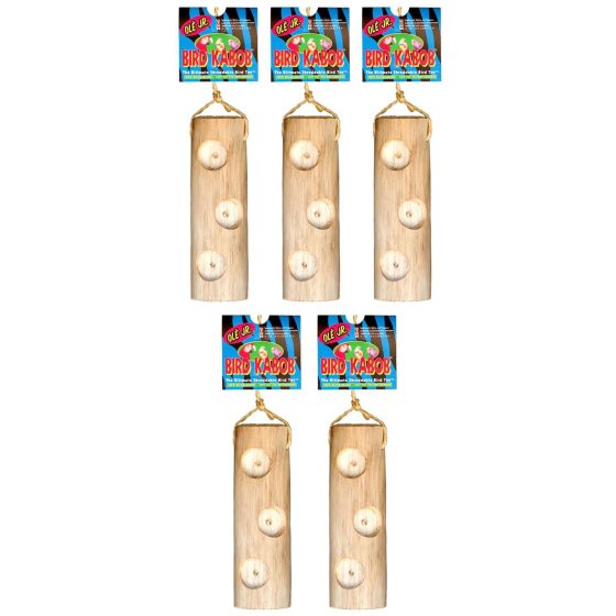 Economy Package 5 bird toy Ole Jr. Bird Kabob ideal for parakeets and small parrots