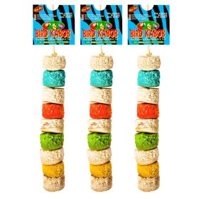 Economy Package 3-pack Bird Toy Mini Max Bird Kabob ideal for parakeets and small parrots