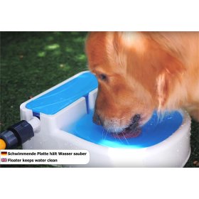 Hunde Gartennapf Wassernapf Automatischer Trinkbrunnen für den Garten 