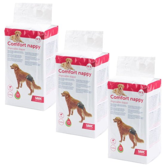 36er economy pack dog diaper disposable diaper dogs Comfort Nappy size 5 (waist size: 40-52 cm)