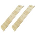 2er economy pack wooden ladder rodent stairs rodent ladder WEGA 85 x 18 cm made of untreated plywood