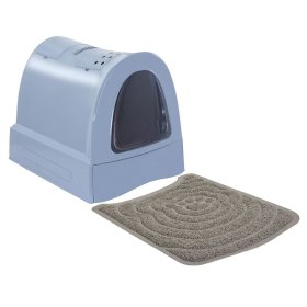 economy pack cat toilet with drawer carry handle storage...