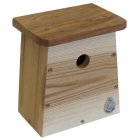 Nesting box birdhouse tit box nesting cave nesting aid ROOMY in oak wood