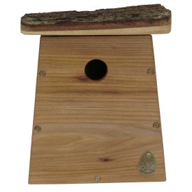 Nesting box birdhouse tit box nesting cave nesting aid HATCH in oak wood