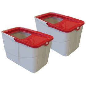 2-pack economy litter box Sofia Open with access from...