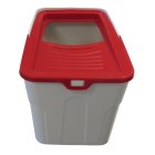 2-pack economy litter box Sofia Open with access from above Red + free toys