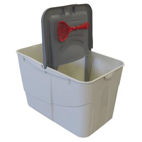 2-pack economy litter box Sofia Open with access from above Grey + red