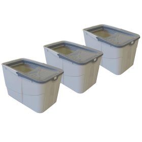 3-pack economy litter box Sofia Open with access from...