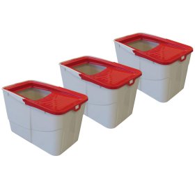 3-pack economy litter box Sofia Open with access from...