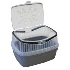 3 pcs. economy pack transport box for small animals like hamsters, guinea pigs, rabbits etc. 3 x grey