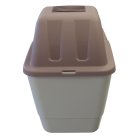 2-pack litter box Sofia Close with access from above 1 x grey 1 x berry
