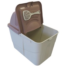 3-pack litter box Sofia Close with access from above 3 x berry