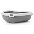 Cat Toilet Corner Toilet Bowl Toilet with rim grey-white