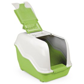 (2nd choice item) XXL cat toilet NETTA MAXI white-green especially for big cat breeds