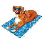 Cooling mat for dogs, cooling dog blanket, cooling pad with wave pattern 65 x 50 cm