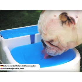 (B-WARE) Hunde Gartennapf Wassernapf Automatischer Trinkbrunnen für den Garten