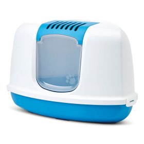 Cat toilet corner toilet NESTOR CORNER fits in every corner white-blue