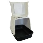(2nd choice item) Katzentoilette Katzenklo EMILIO with large flap incl. Filter and scattering spoon