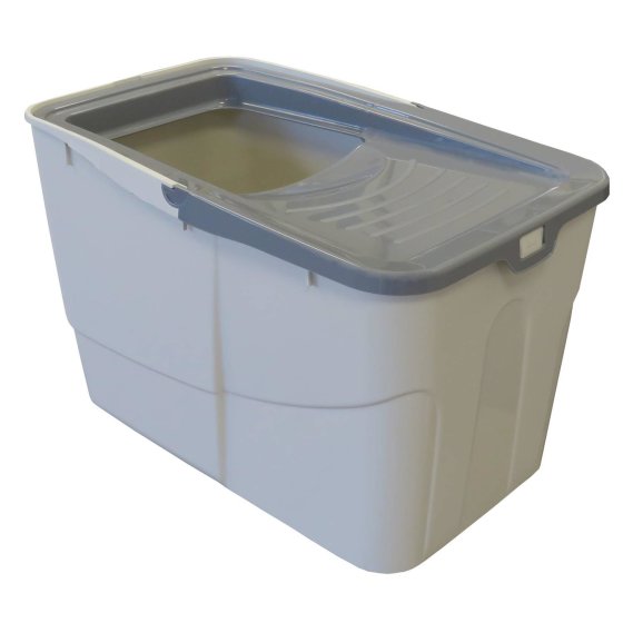Cat litter box Sofia Open with access from above Grey-beige incl. litter shovel