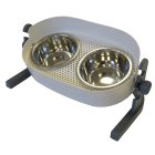 feeding station adjustable in height + inclination dog bar dog bowl feeding bowl 2 x 800 ml