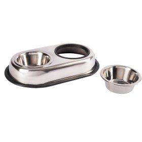 Feeding bowl Water bowl Feeding station Double bowl with...