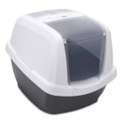 3-pack cat toilet litter box bonnet toilet white-black + free cat toy