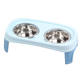 Feeding station dog bar feeding bowl incl. Eder steel...
