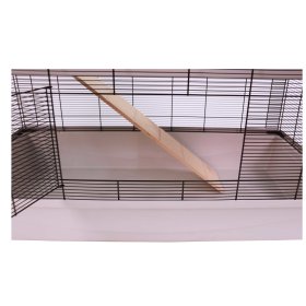 (B-WARE) Mäuse- und Hamsterkäfig CARLOS mit 2 Etagen und 7 mm Verdrahtung