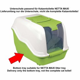 Bottom tray spare part for cat litter tray NETTA MAXI green