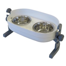 feeding station adjustable in height + inclination dog...