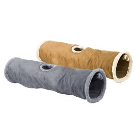 Rascheltunnel Play Tunnel Foldable Cat Tunnel with Faux...