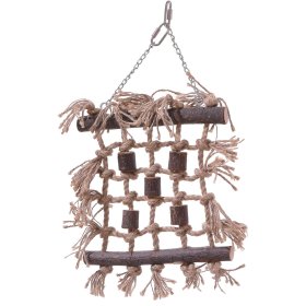 Bird Toy Parrot Toy Natural Toy made of Wood and Sisal...