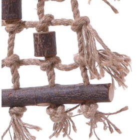 Bird Toy Parrot Toy Natural Toy made of Wood and Sisal...