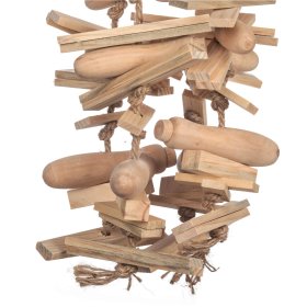 Vogelspielzeug Papageienspielzeug Naturspielzeug aus Holz...
